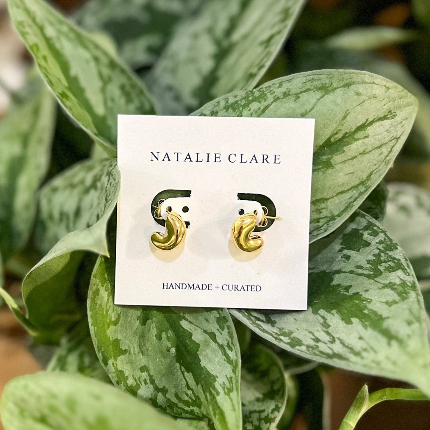 Bubble Half Hoop Earrings