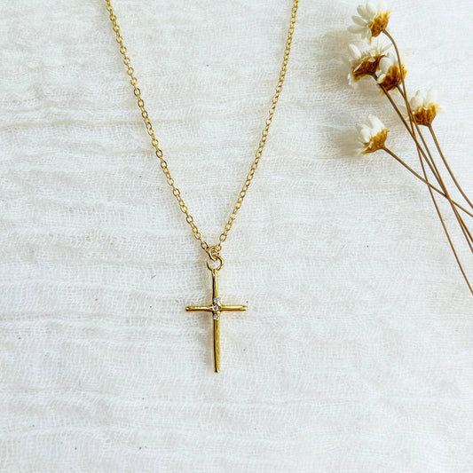 Gold Cross Necklace