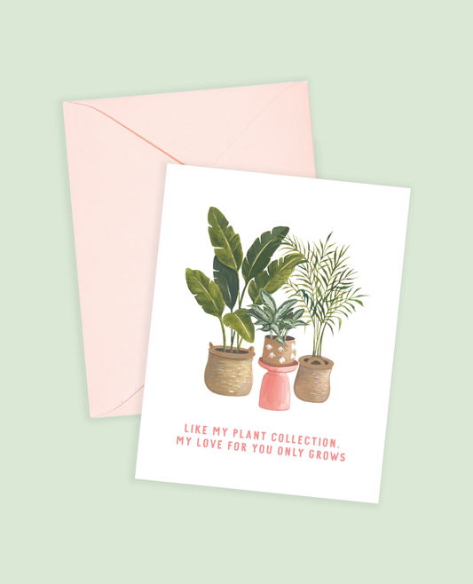 Plant Collection Love Card