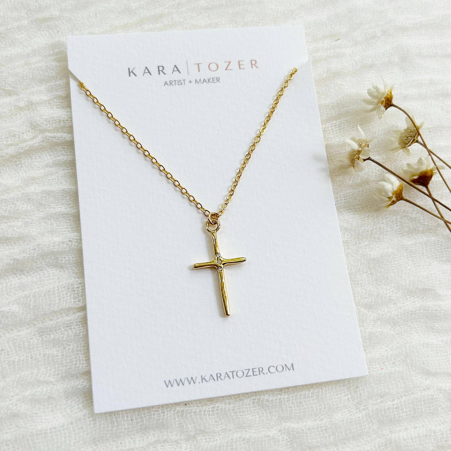 Gold Cross Necklace