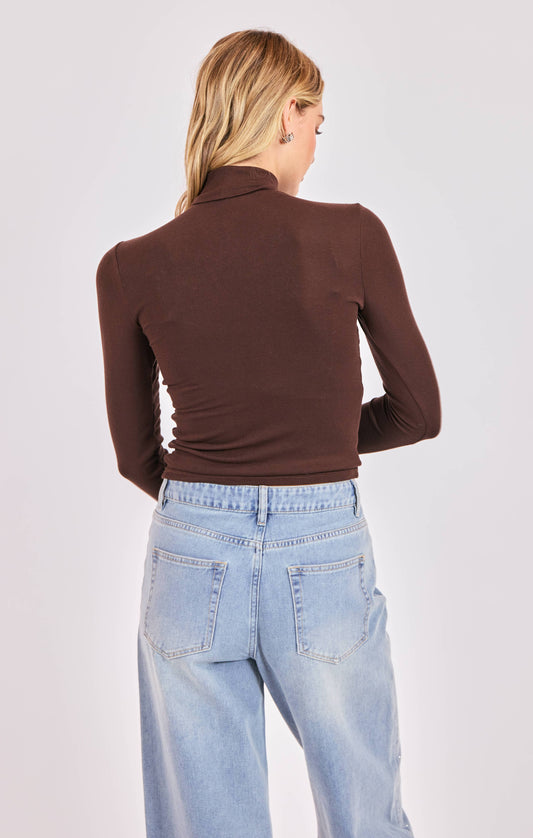 Oak Turtleneck Top
