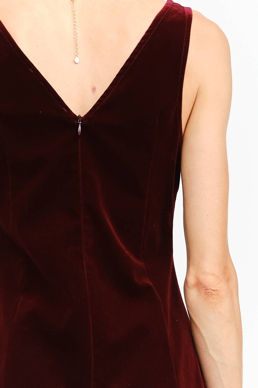 Merlot Velvet Dress
