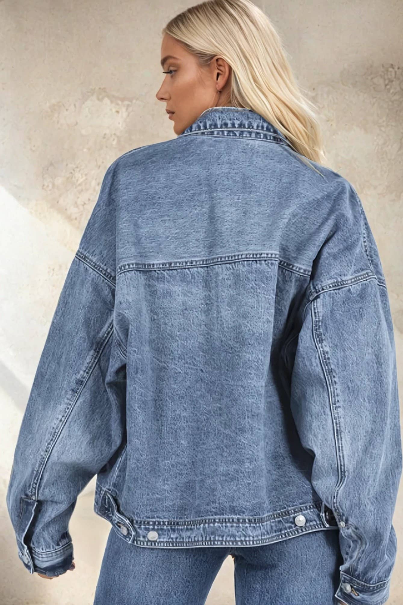 Cascadia Oversized Boyfriend Denim Jacket