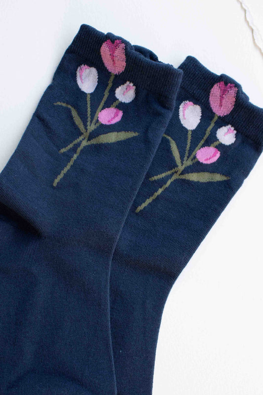 The Tulip Bloom Crew Sock