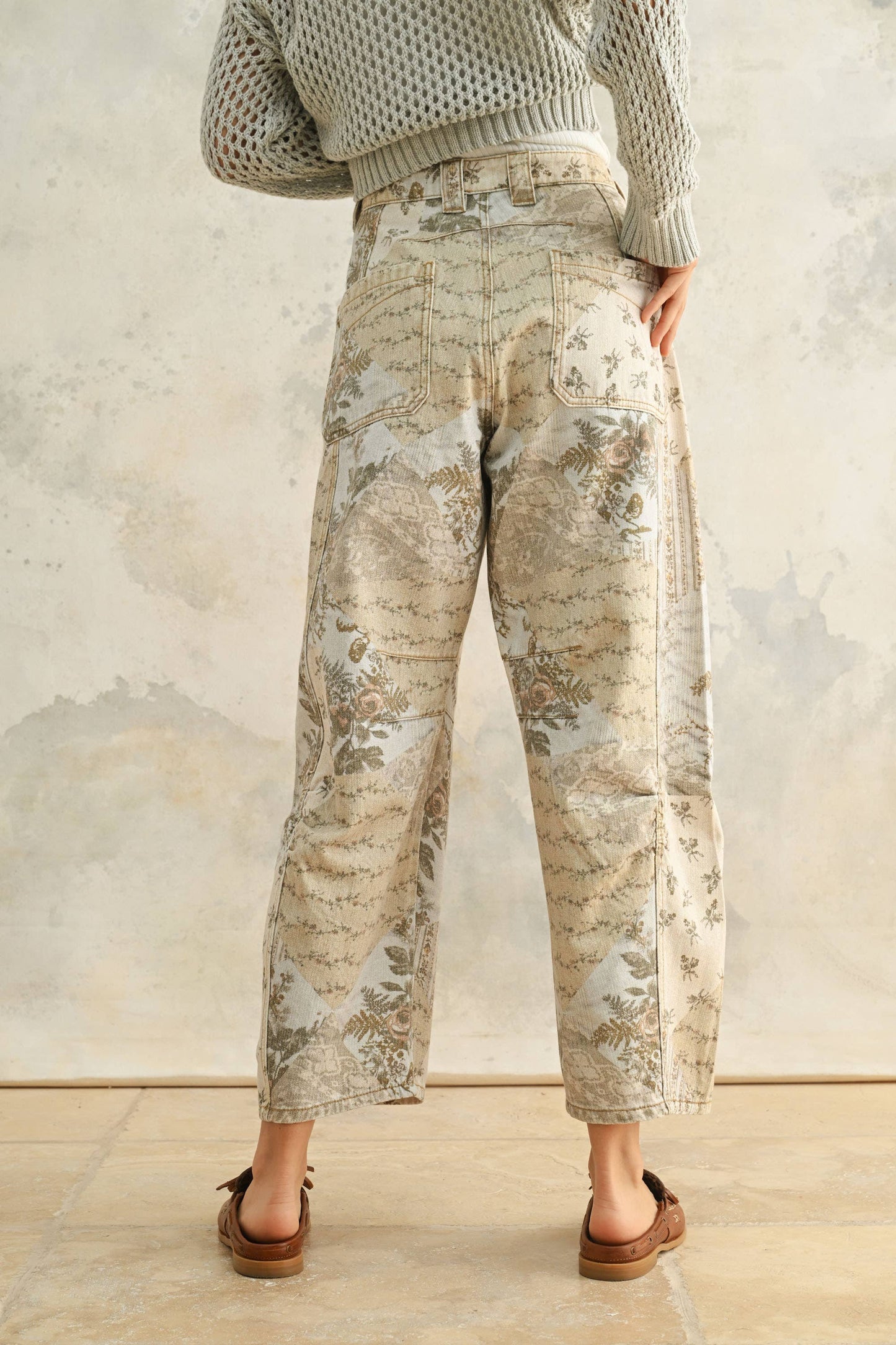 Briar Printed Barrel Pants