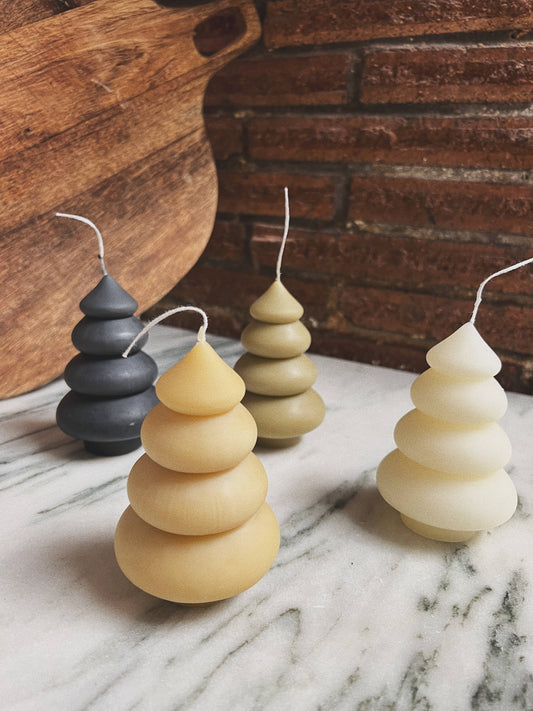 Natural Beeswax Tree Candle