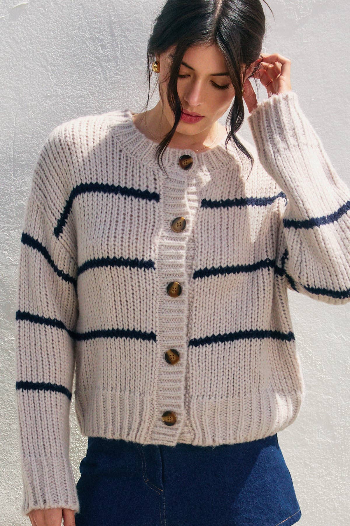 Harbor Stripe Cardigan