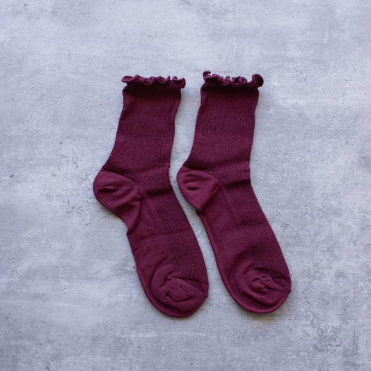 The Ruffle Edge Crew Sock