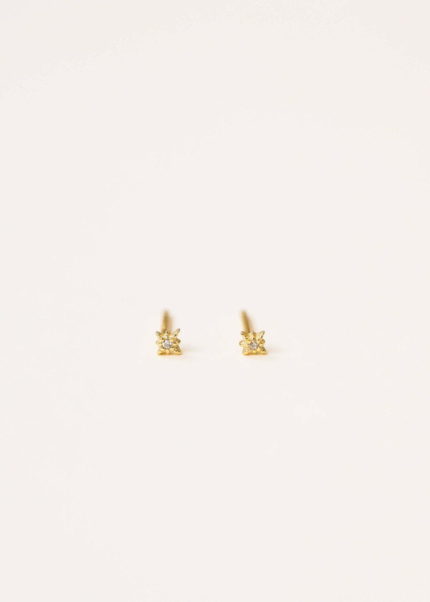 North Star Studs – Gold & CZ