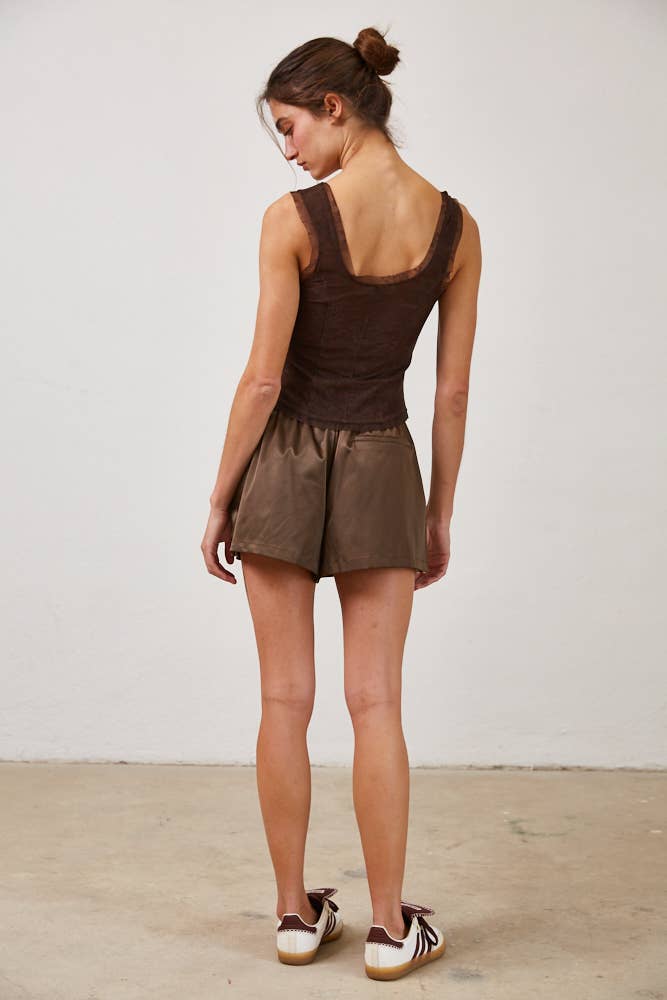 Cocoa Corset Top