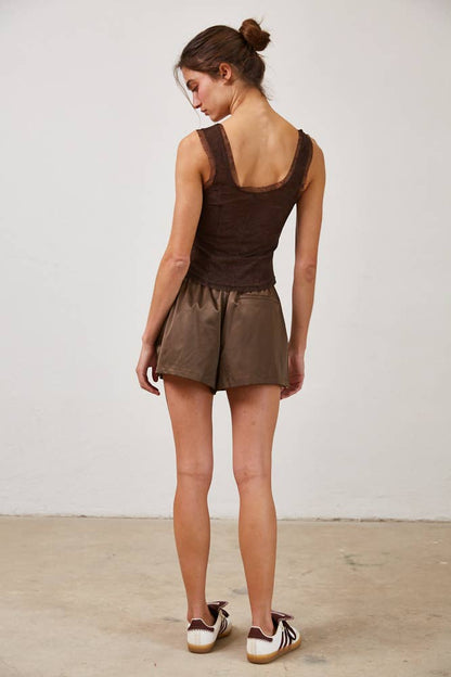 Cocoa Corset Top