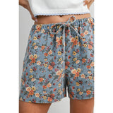 Magnolia Floral Drawstring Shorts