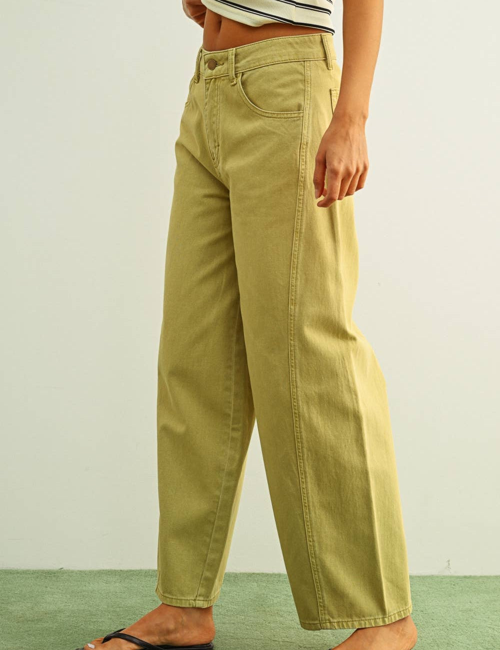Roseneath Cotton Wide-Leg Trousers