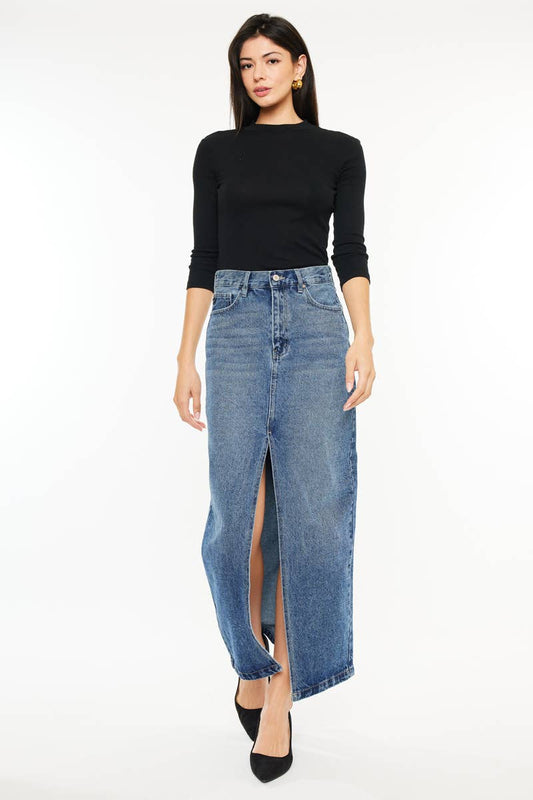 Harper Denim Maxi Skirt