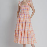 Daybreak Plaid Midi Dress