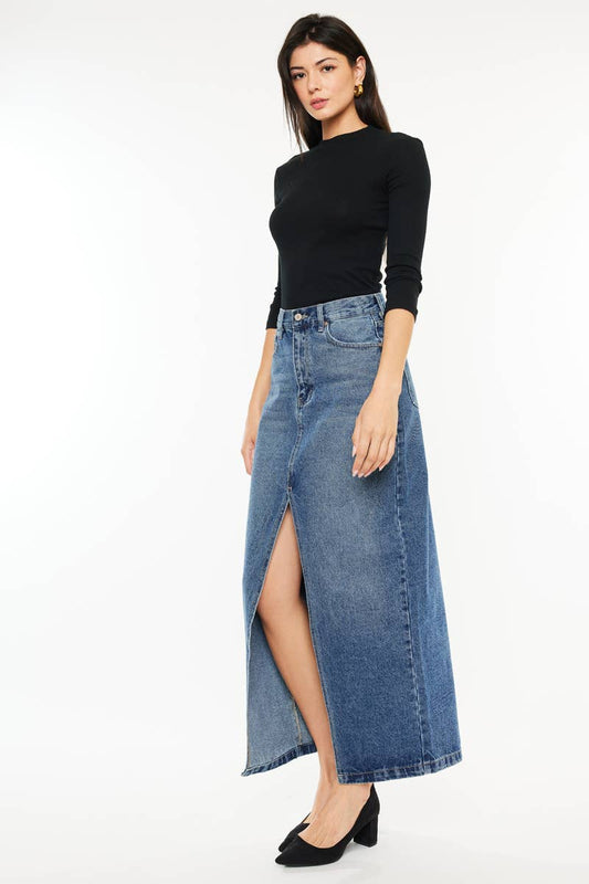 Harper Denim Maxi Skirt