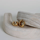 Chunky Oval Hoops — Gold