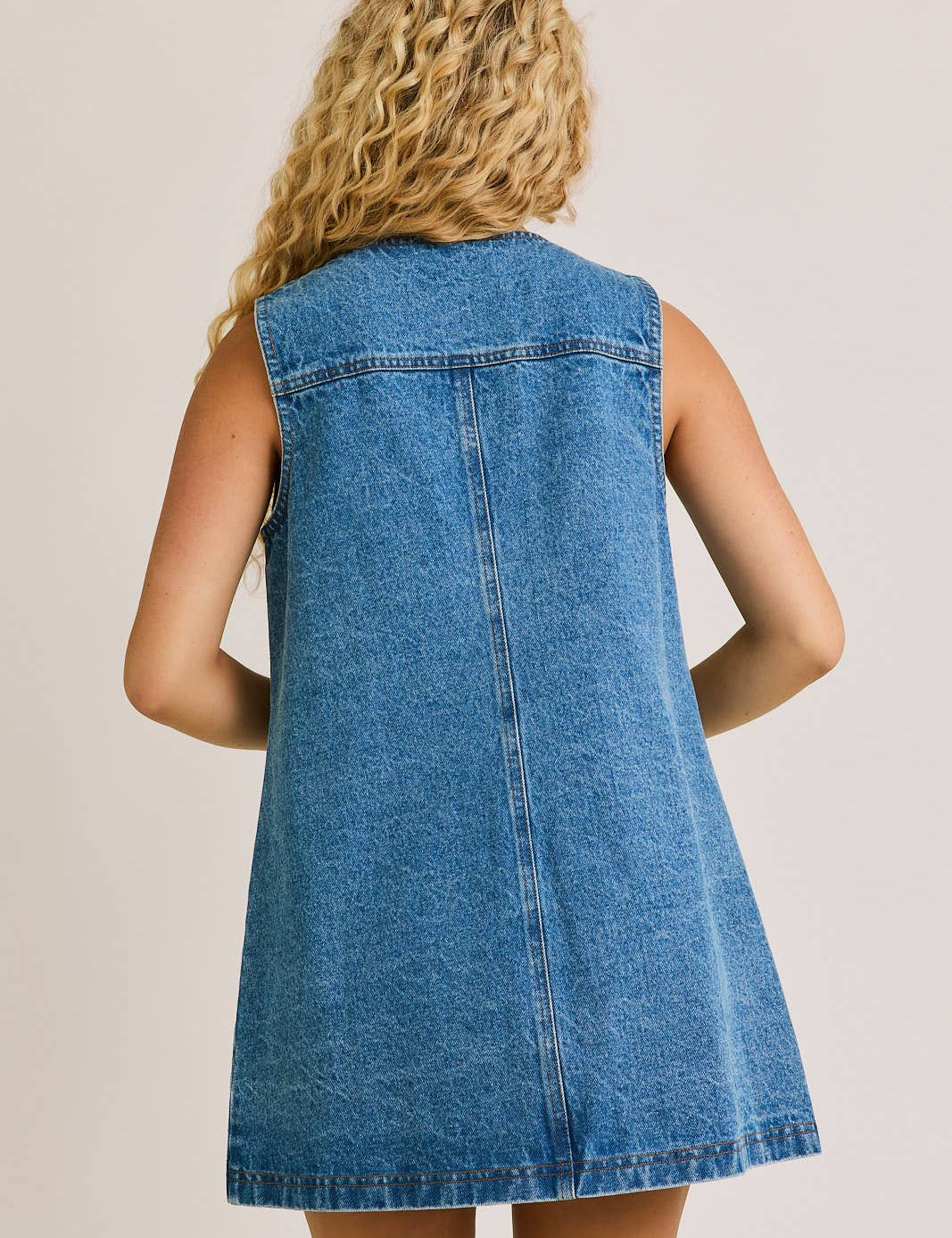 Iris Button-Down Denim Dress