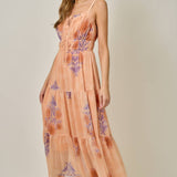 Peach Tree Midi Dress