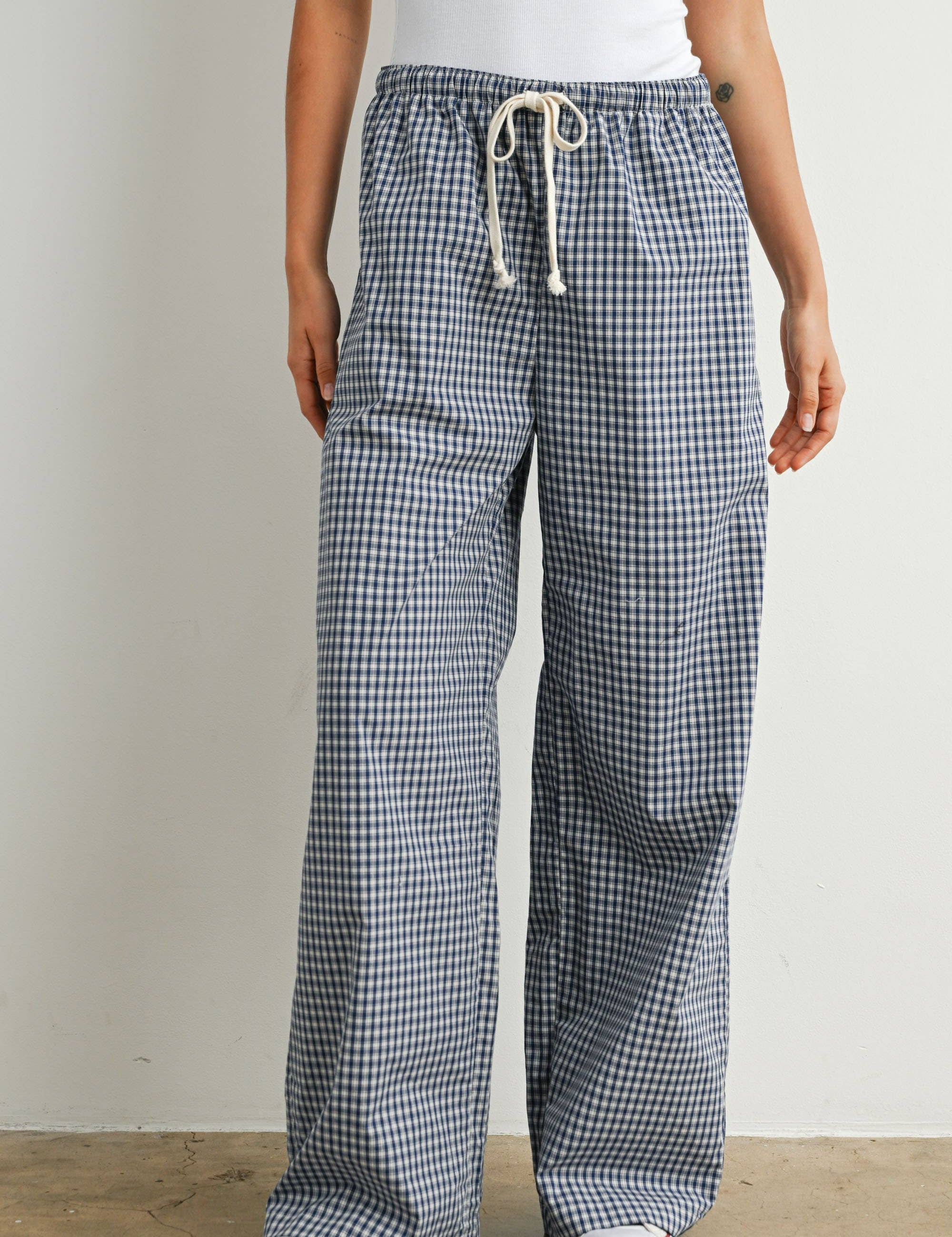 Boone Gingham Flowy Pants