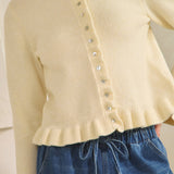 Lemon Drop Ruffle Cardigan