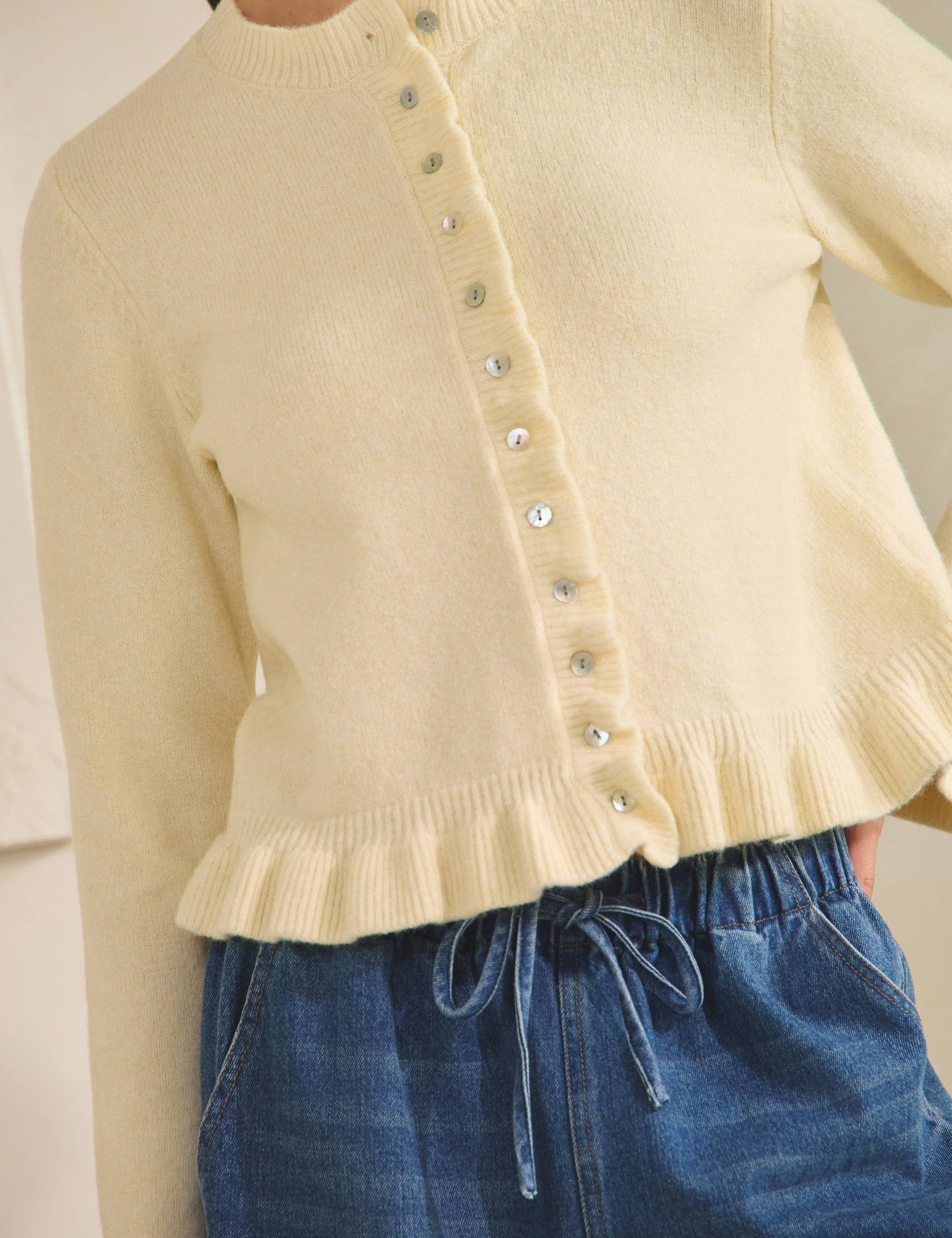 Lemon Drop Ruffle Cardigan