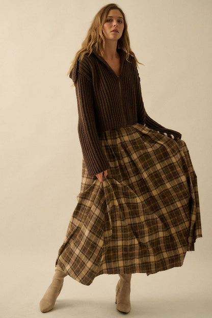Dakota Skirt – Plaid Flannel Maxi