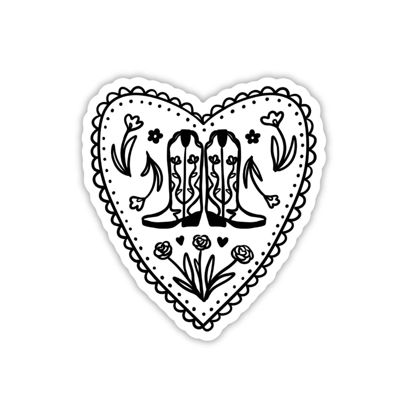 Cowgirl Heart Sticker