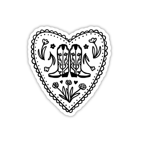 Cowgirl Heart Sticker