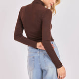 Oak Turtleneck Top