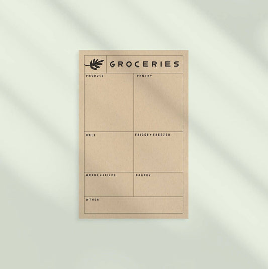 Grocery List Notepad