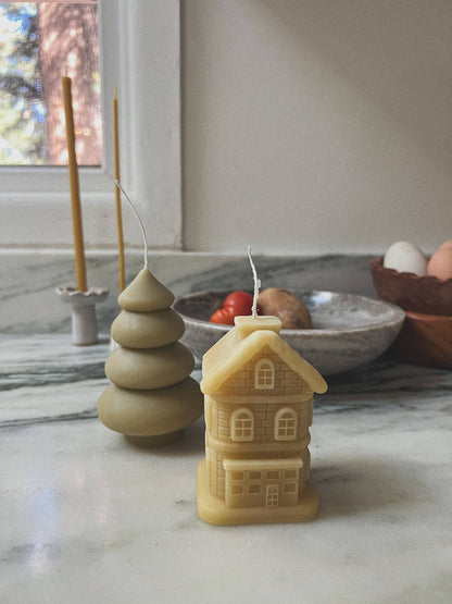 Natural Beeswax Tree Candle