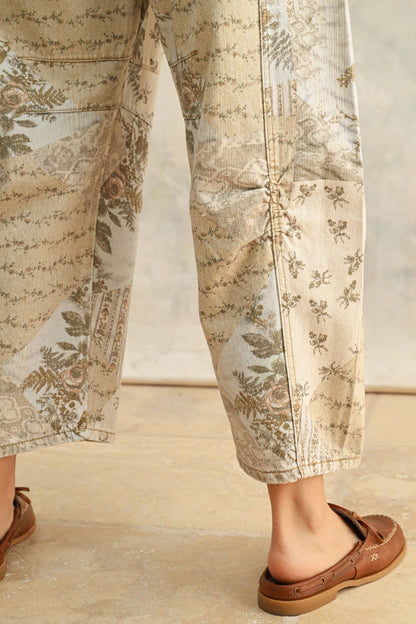 Briar Printed Barrel Pants