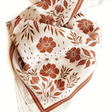 Flora West Printed Silk Bandana