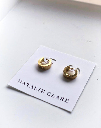 Small Gold Huggie Hoops