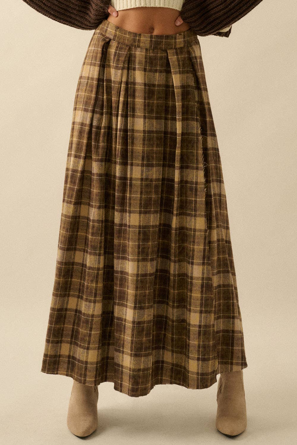 Dakota Skirt – Plaid Flannel Maxi