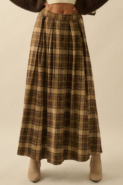 Dakota Skirt – Plaid Flannel Maxi