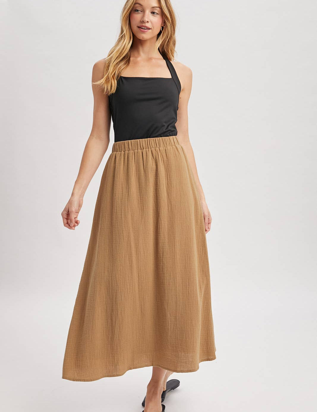 Willow Cotton Midi Skirt
