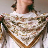 Flora West Printed Silk Bandana