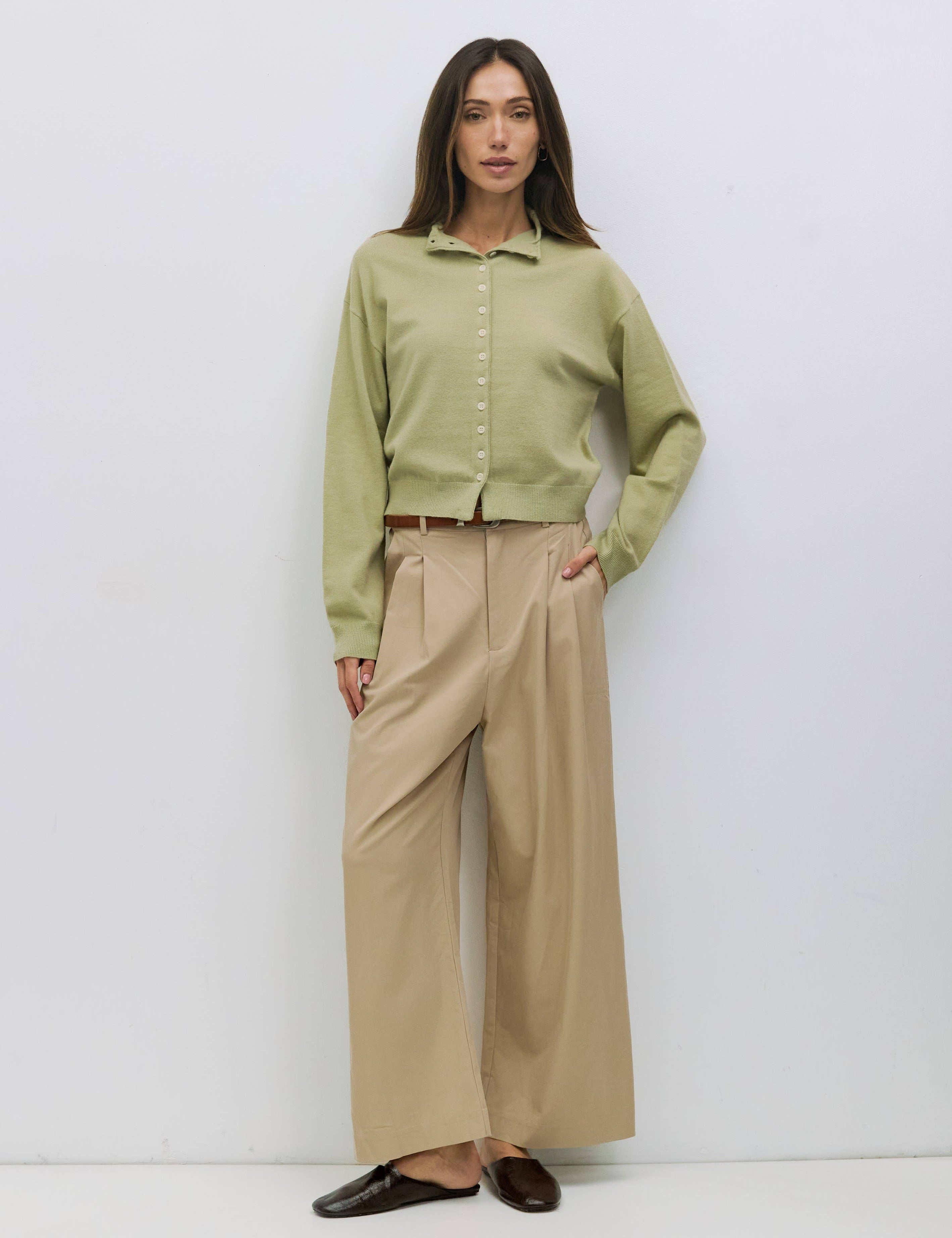 Kerry High-Neck Cardigan