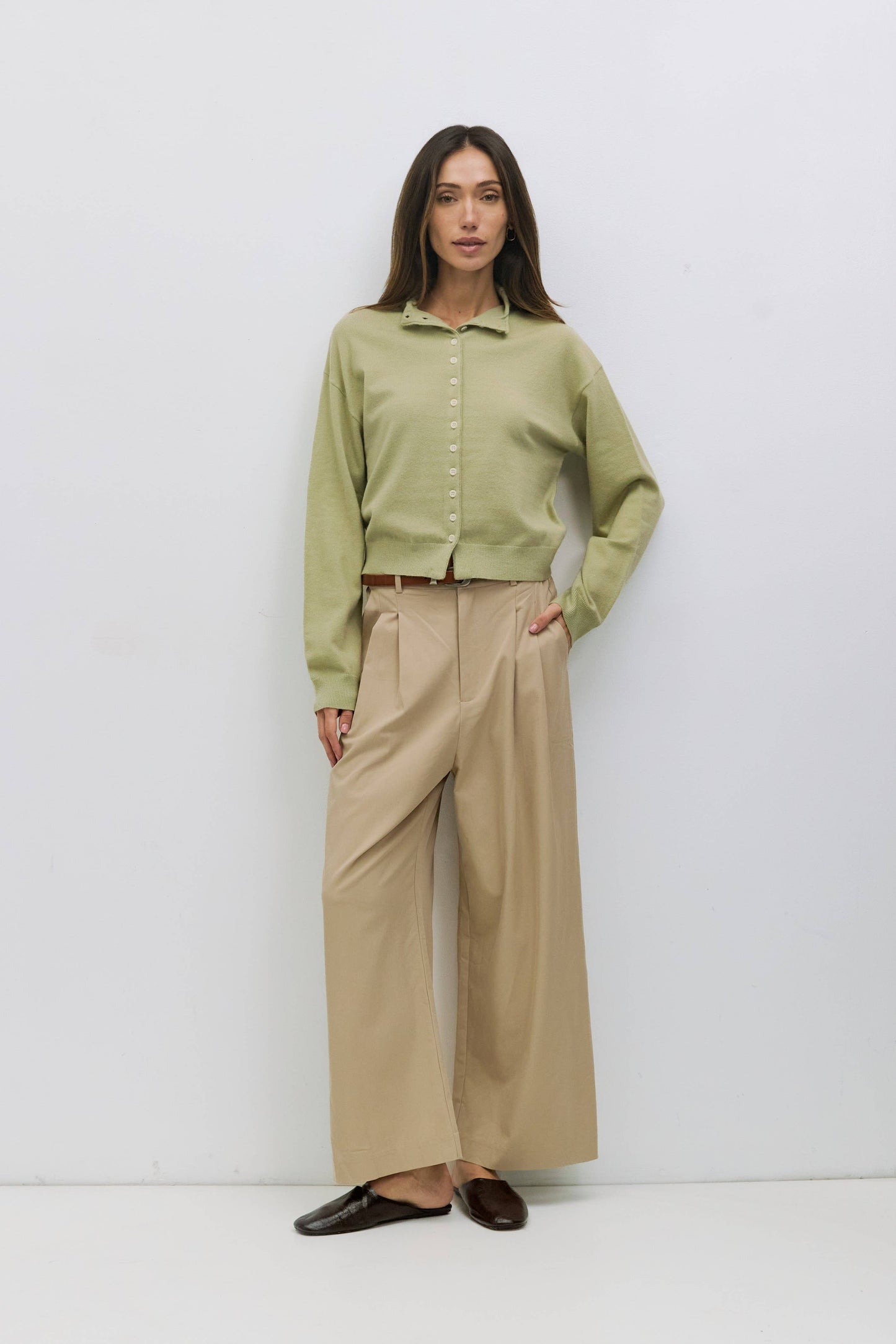 Kerry High-Neck Cardigan