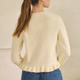 Lemon Drop Ruffle Cardigan