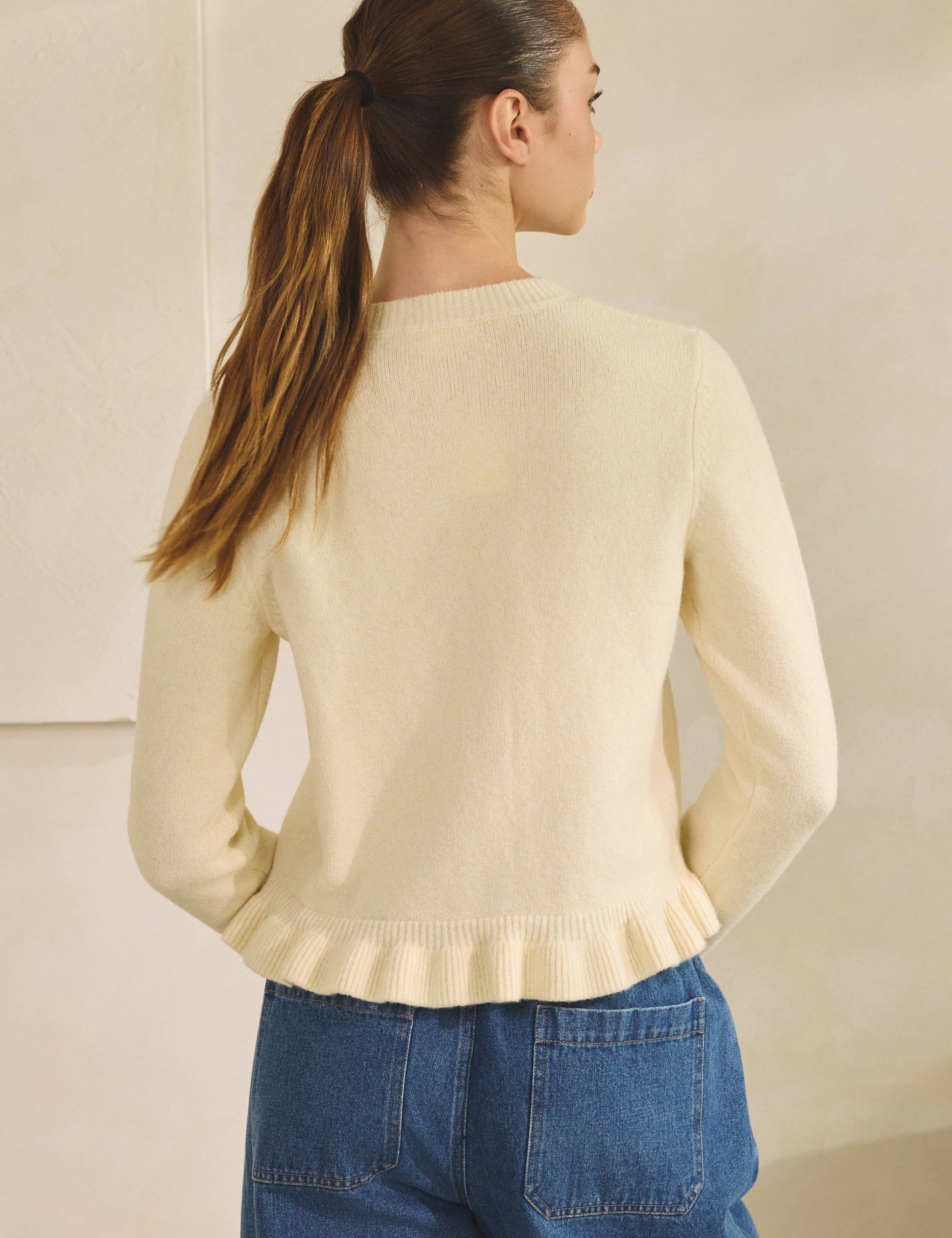 Lemon Drop Ruffle Cardigan