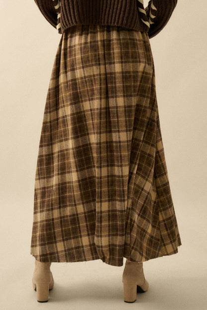 Dakota Skirt – Plaid Flannel Maxi
