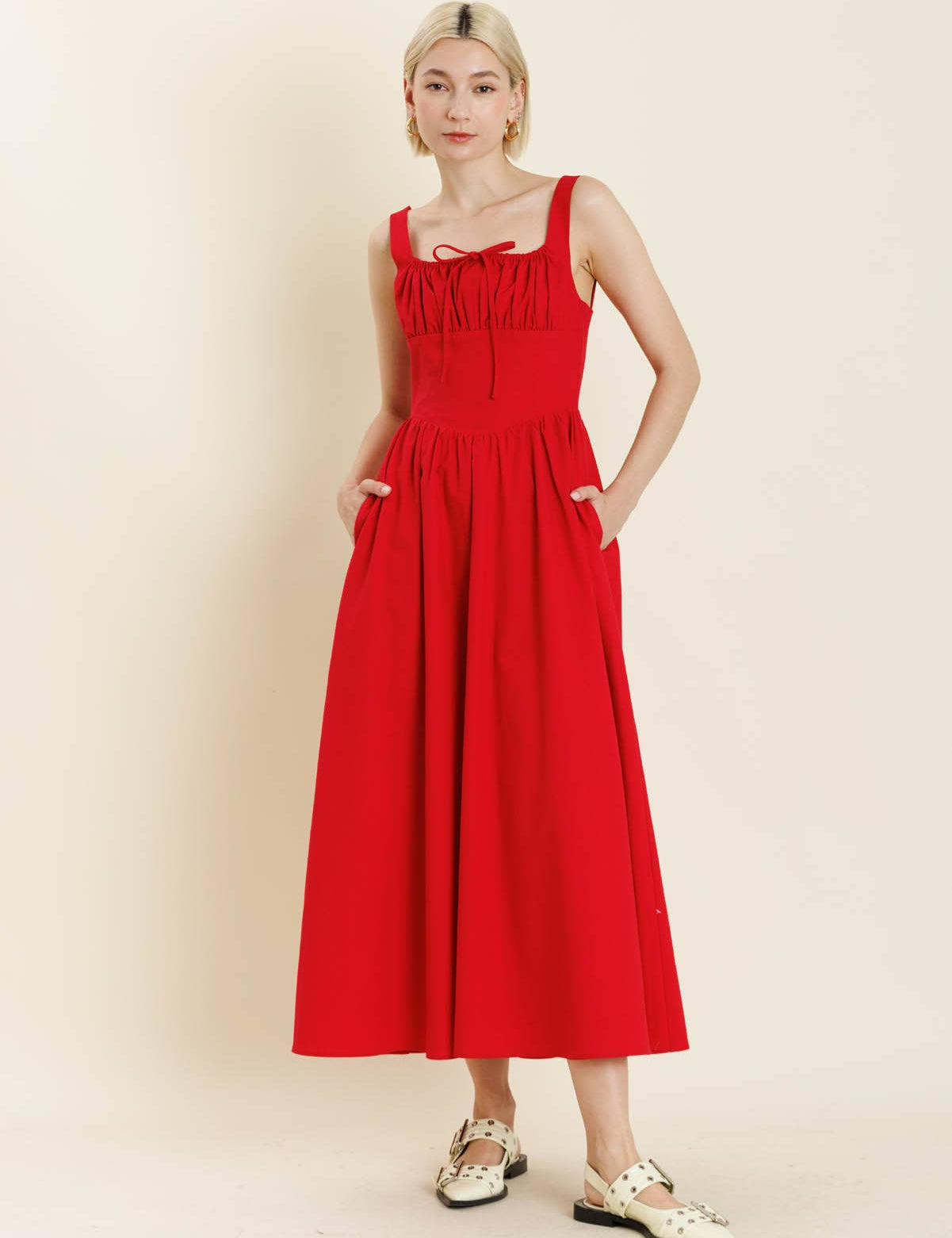 Cherry Pie Corset Maxi Dress