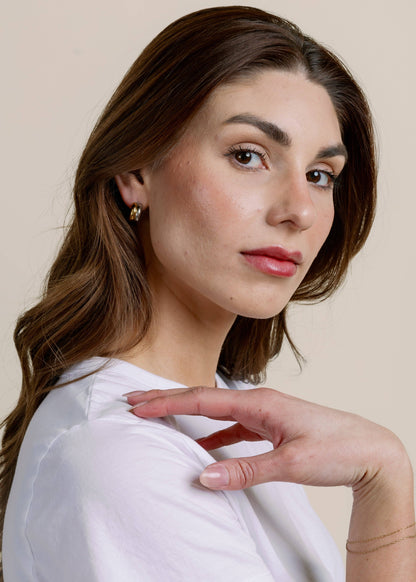 The Staple Hoop - Mixed Metal