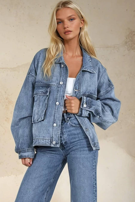 Cascadia Oversized Boyfriend Denim Jacket