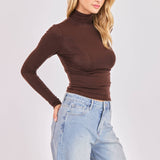 Oak Turtleneck Top