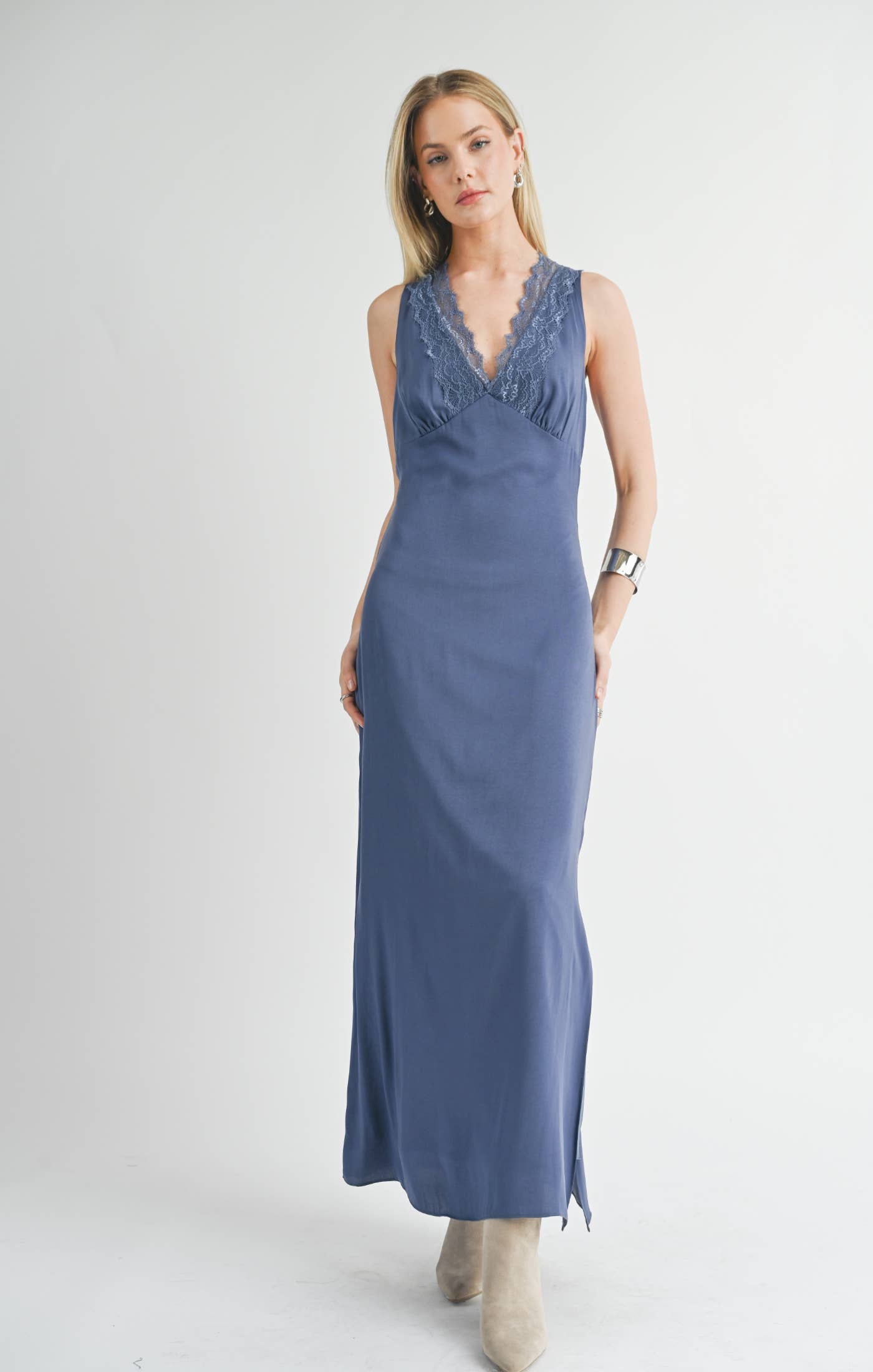 Fiona Lace-Detail Slip Dress