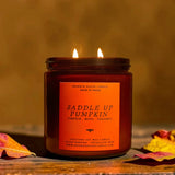 Saddle Up Pumpkin | Pumpkin, Moss, Caramel Candle